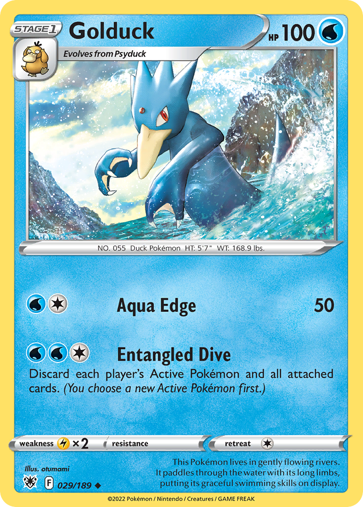 Golduck — illustrated card