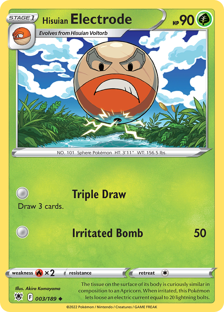 Hisuian Electrode — illustrated card