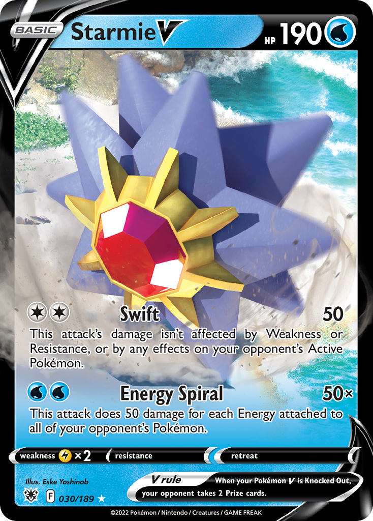 Starmie V — illustrated card