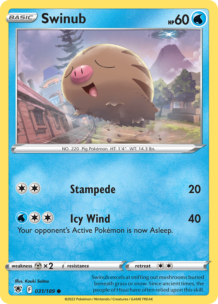 Swinub — illustrated card