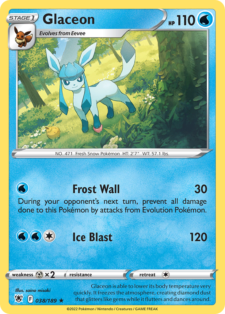 Glaceon — illustrated card