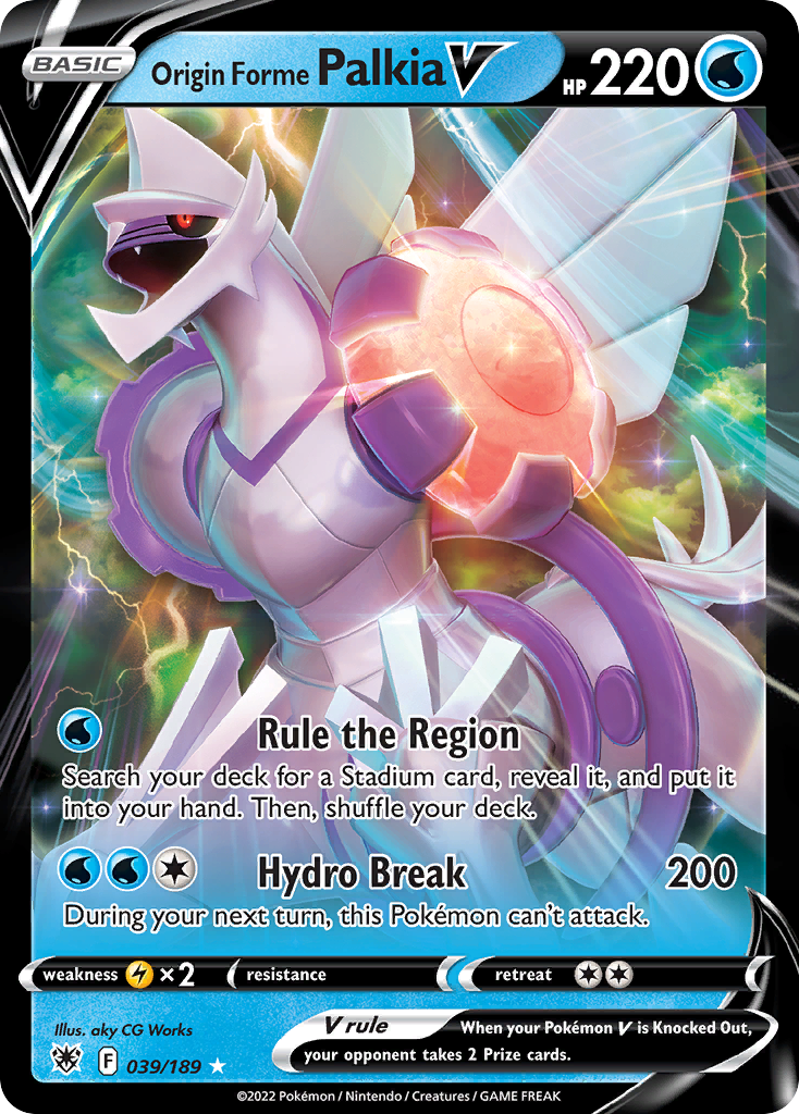 Origin Forme Palkia V — illustrated card
