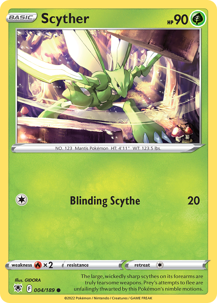 Scyther — illustrated card