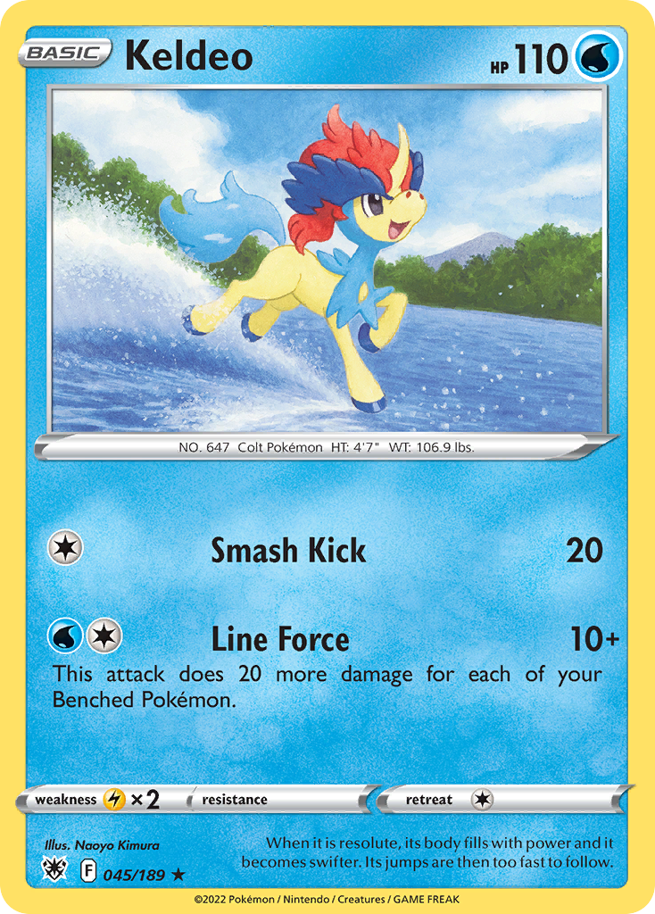 Keldeo — illustrated card