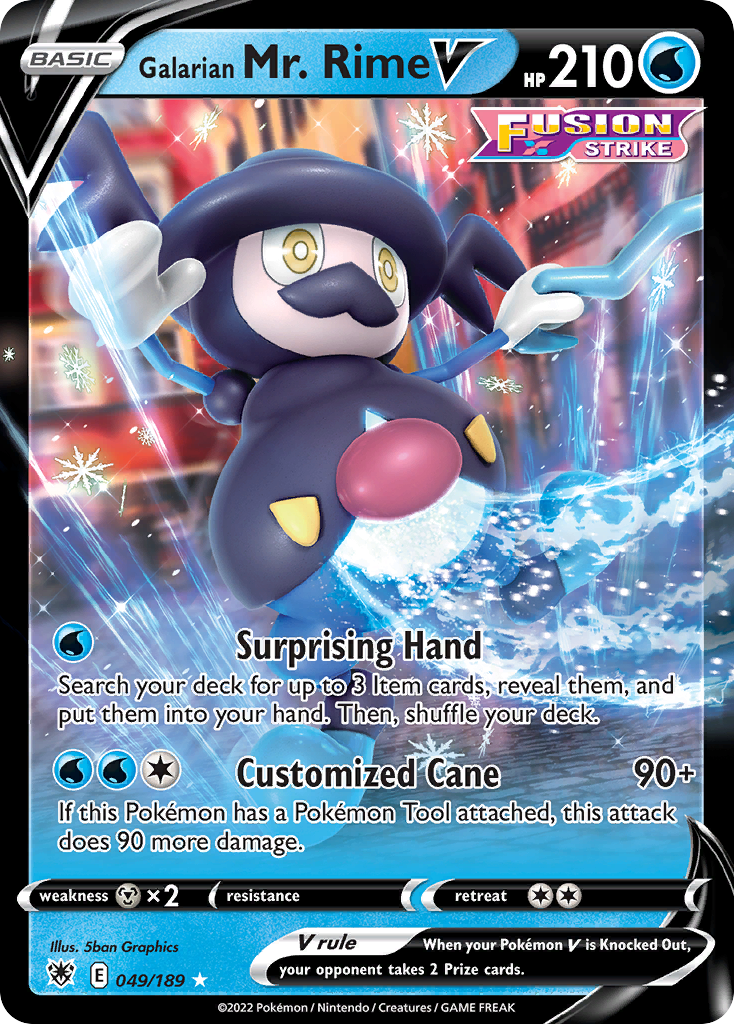 Galarian Mr. Rime V — illustrated card