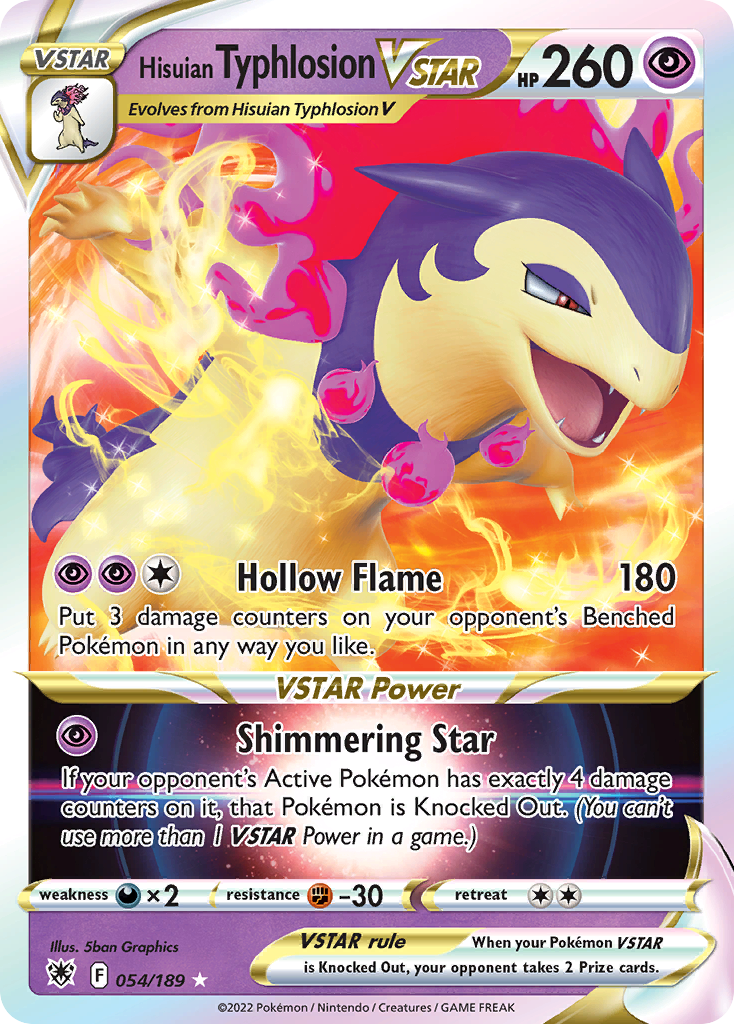 Hisuian Typhlosion VSTAR — illustrated card