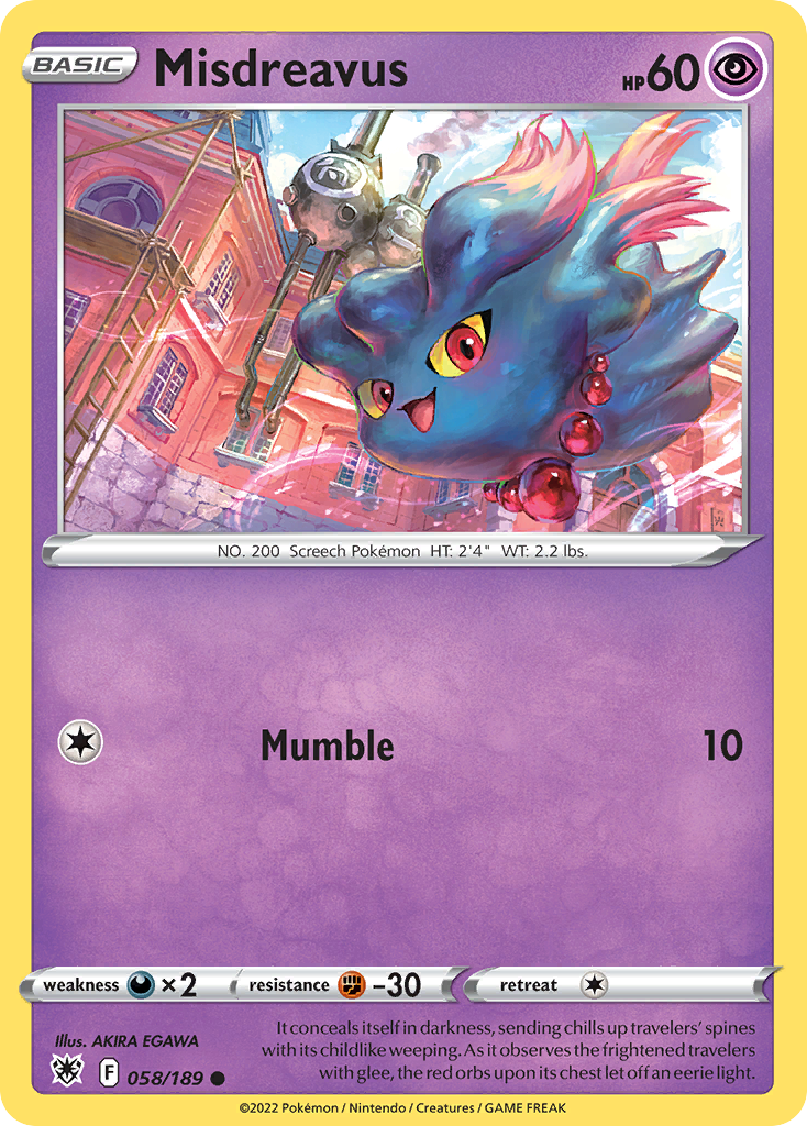 Misdreavus — illustrated card
