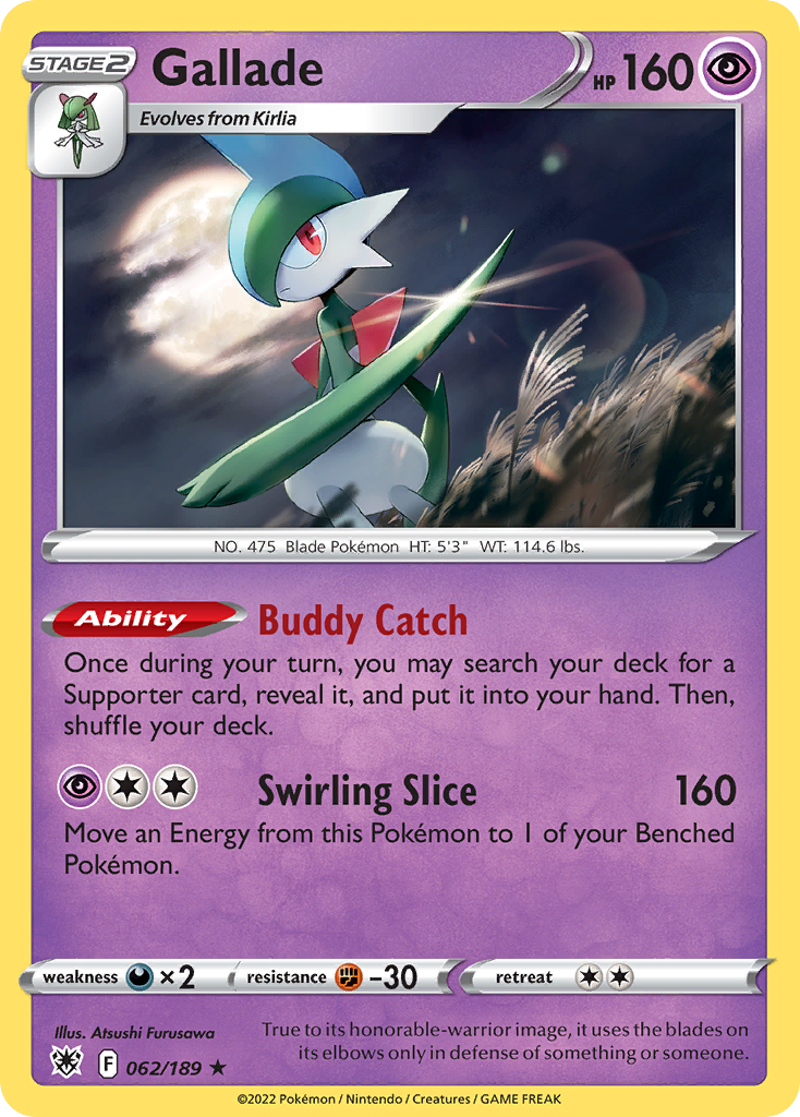 Gallade — illustrated card