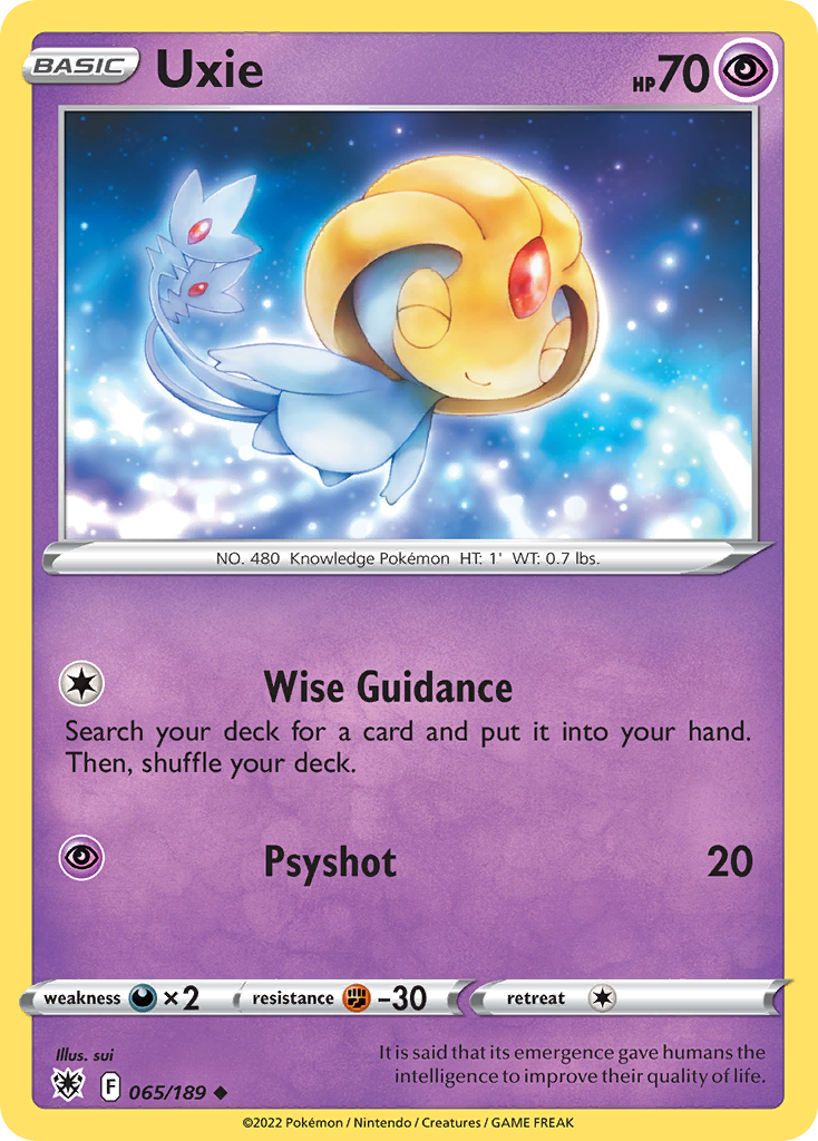 Uxie — illustrated card