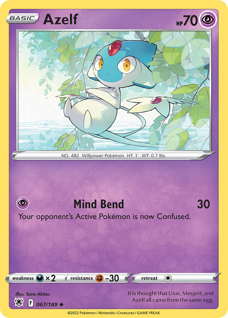Azelf — illustrated card