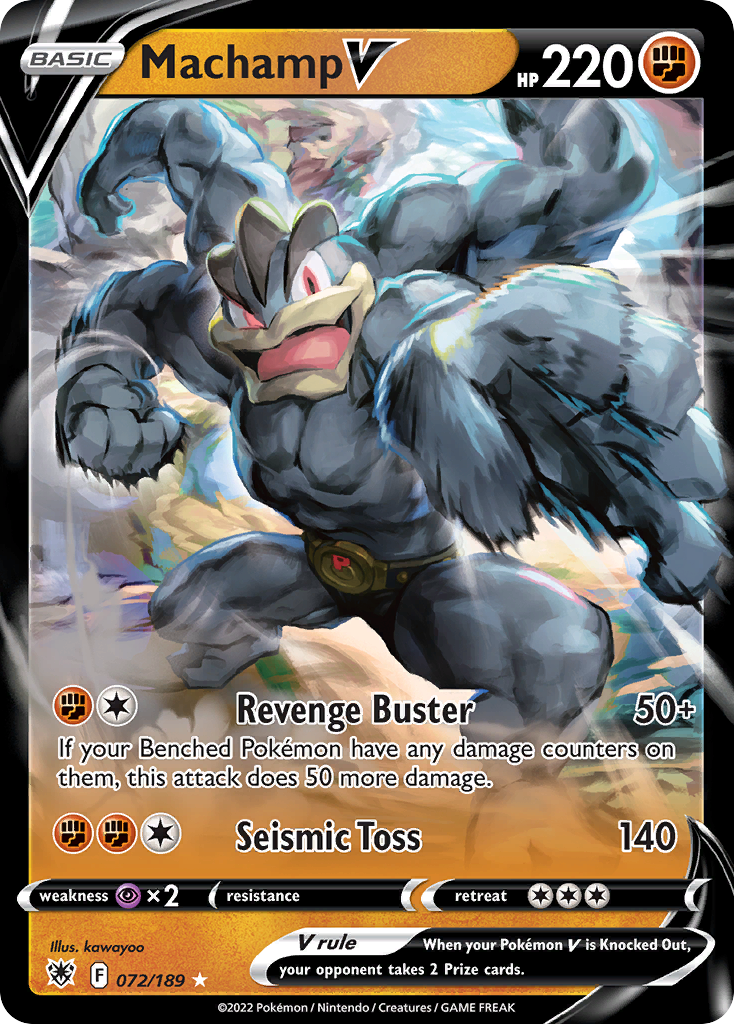 Machamp V — illustrated card