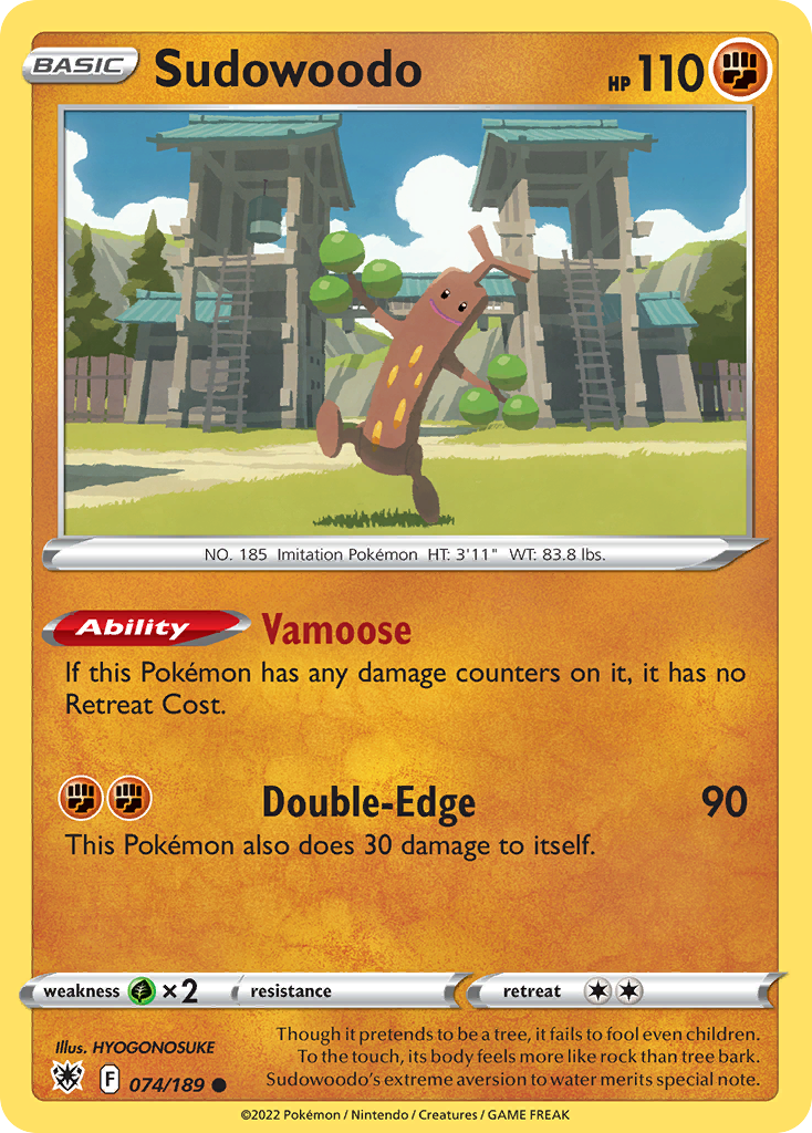 Sudowoodo — illustrated card