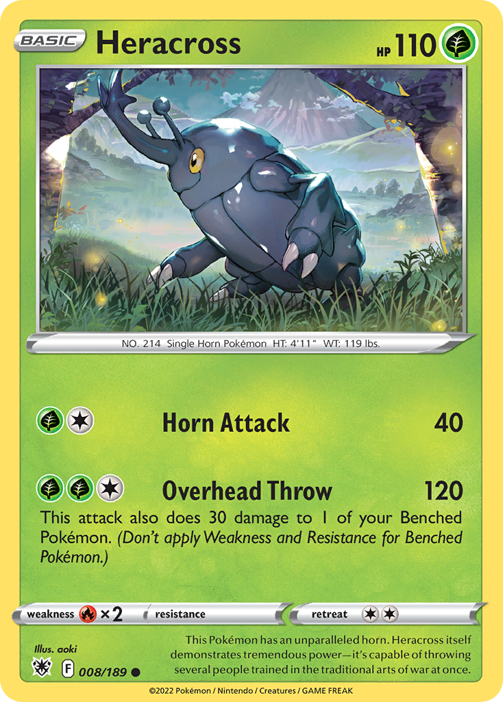 Heracross — illustrated card