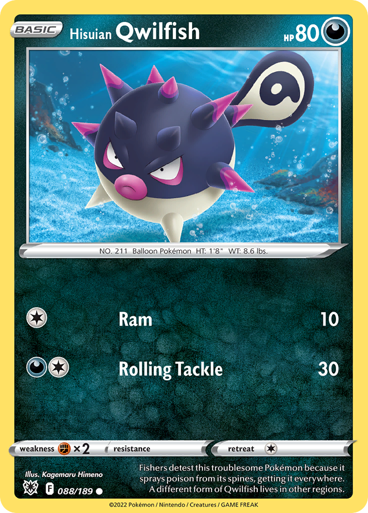 Hisuian Qwilfish — illustrated card