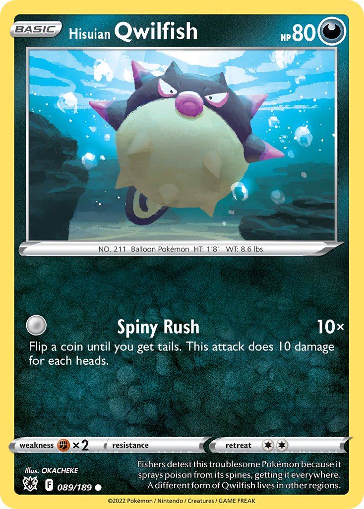 Hisuian Qwilfish — illustrated card