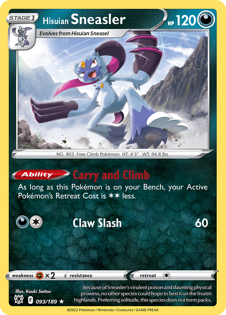 Hisuian Sneasler — illustrated card
