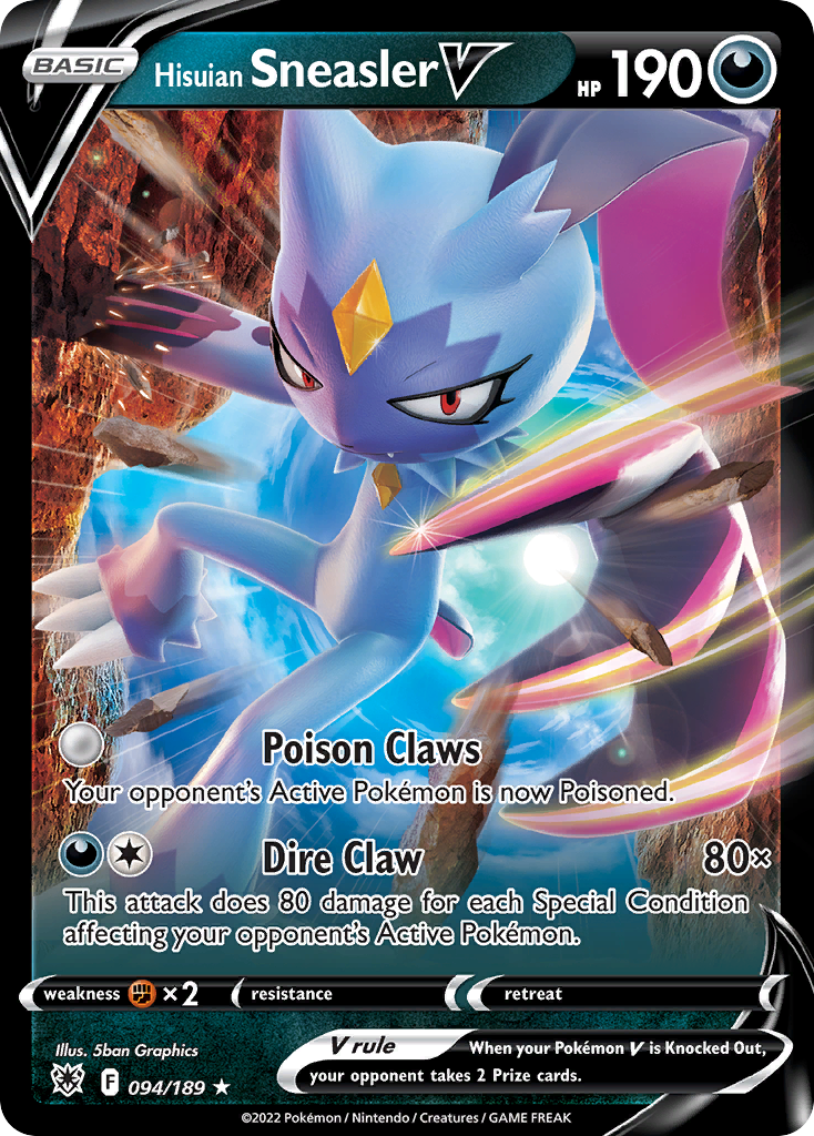 Hisuian Sneasler V — illustrated card