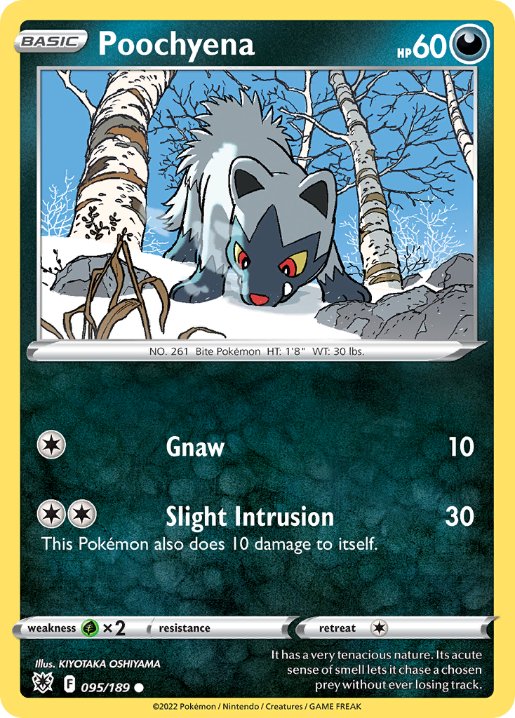 Poochyena — illustrated card