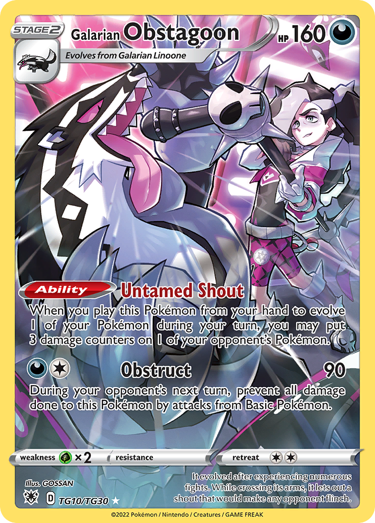 Galarian Obstagoon — illustrated card