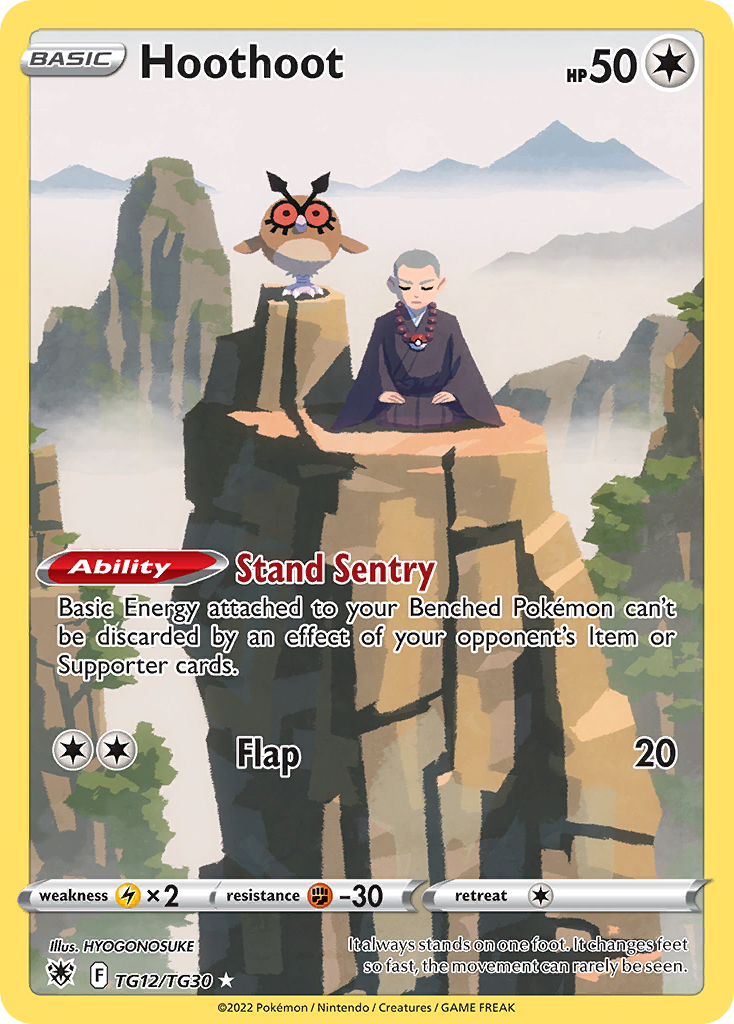 Hoothoot — illustrated card