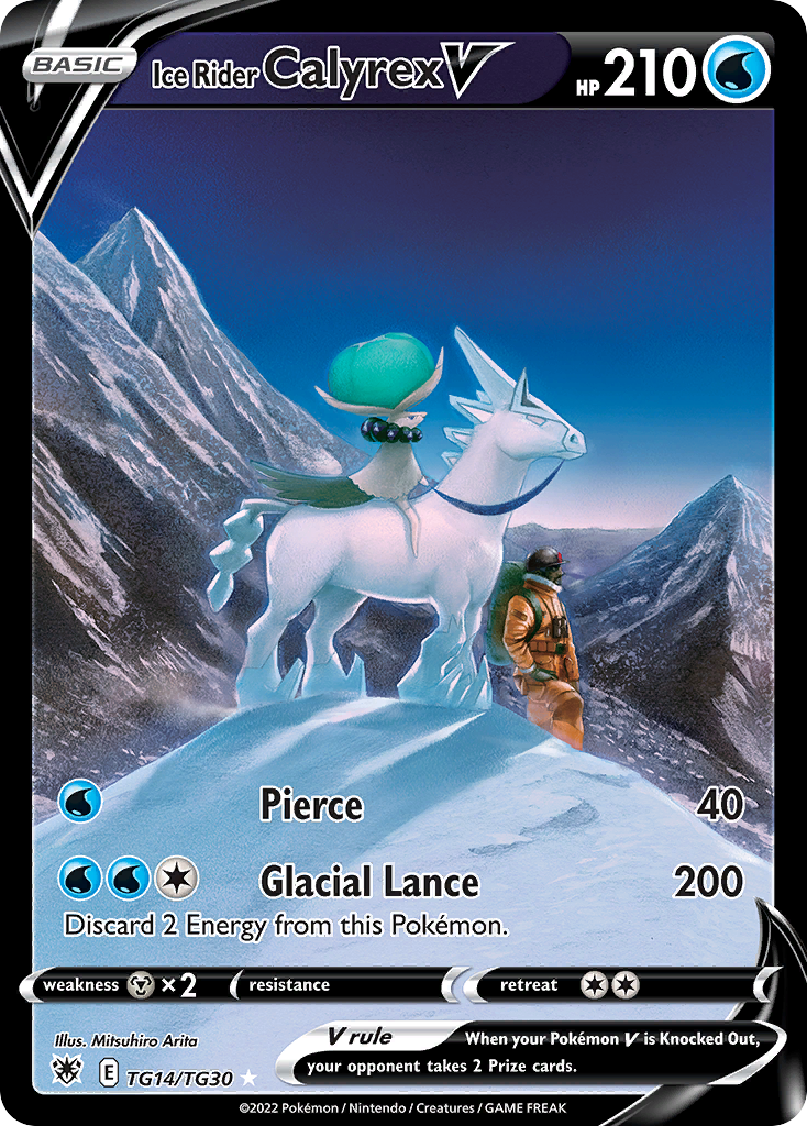 Ice Rider Calyrex V — illustrated card