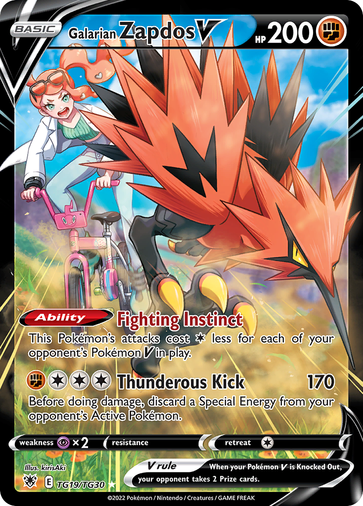 Galarian Zapdos V — illustrated card
