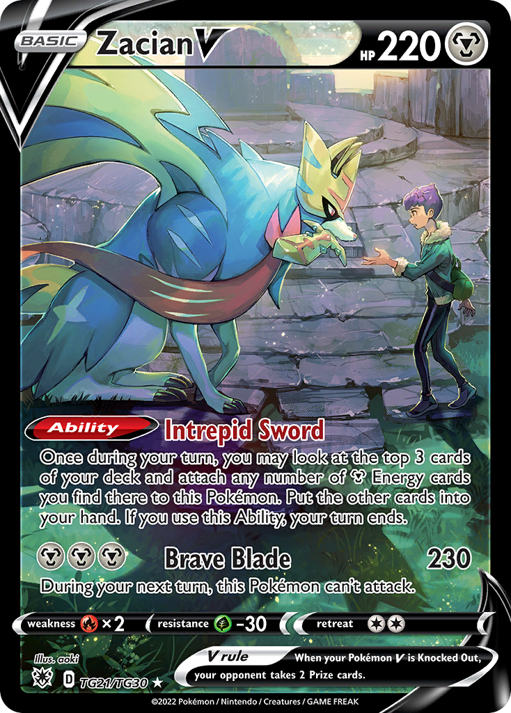 Zacian V — illustrated card