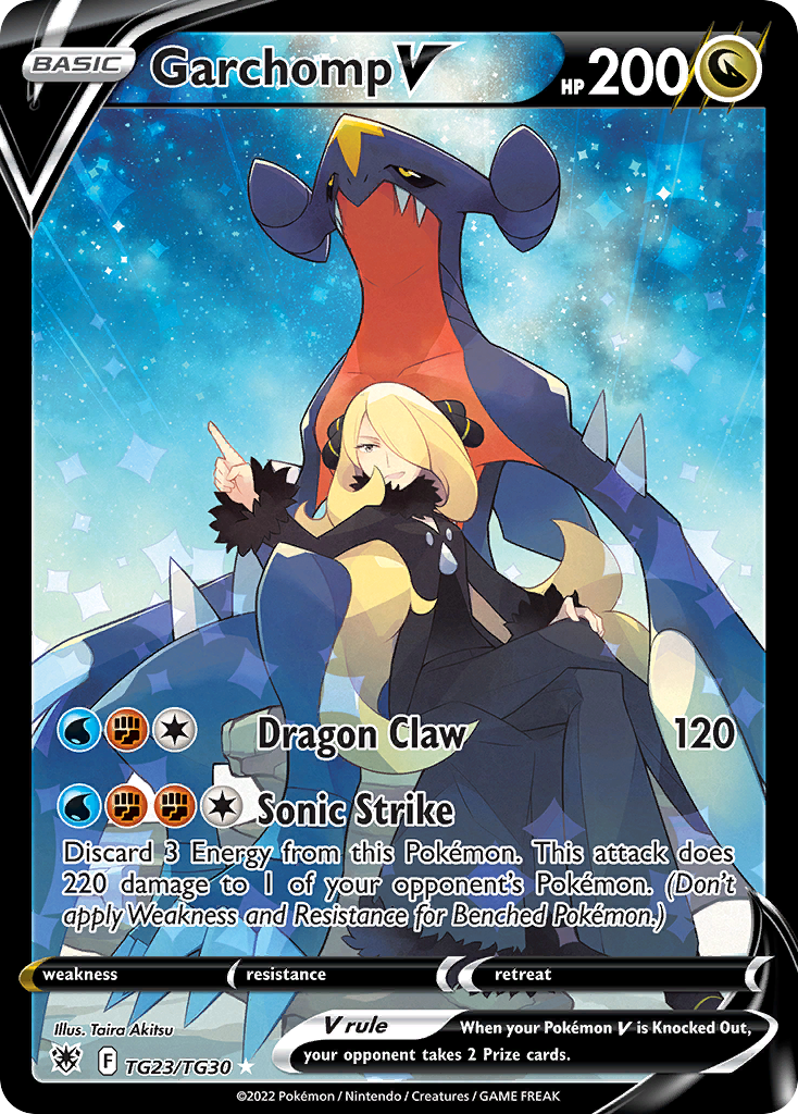 Garchomp V — illustrated card