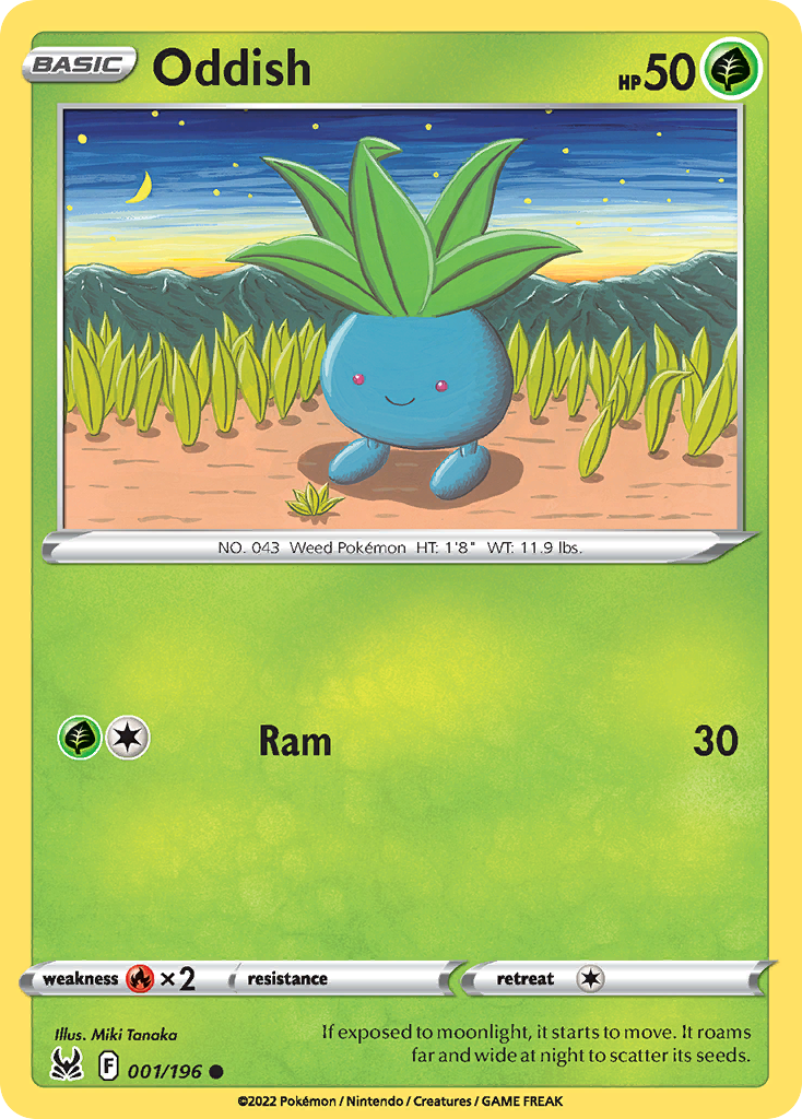 Oddish — illustrated card
