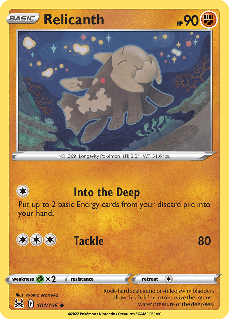 Relicanth — illustrated card