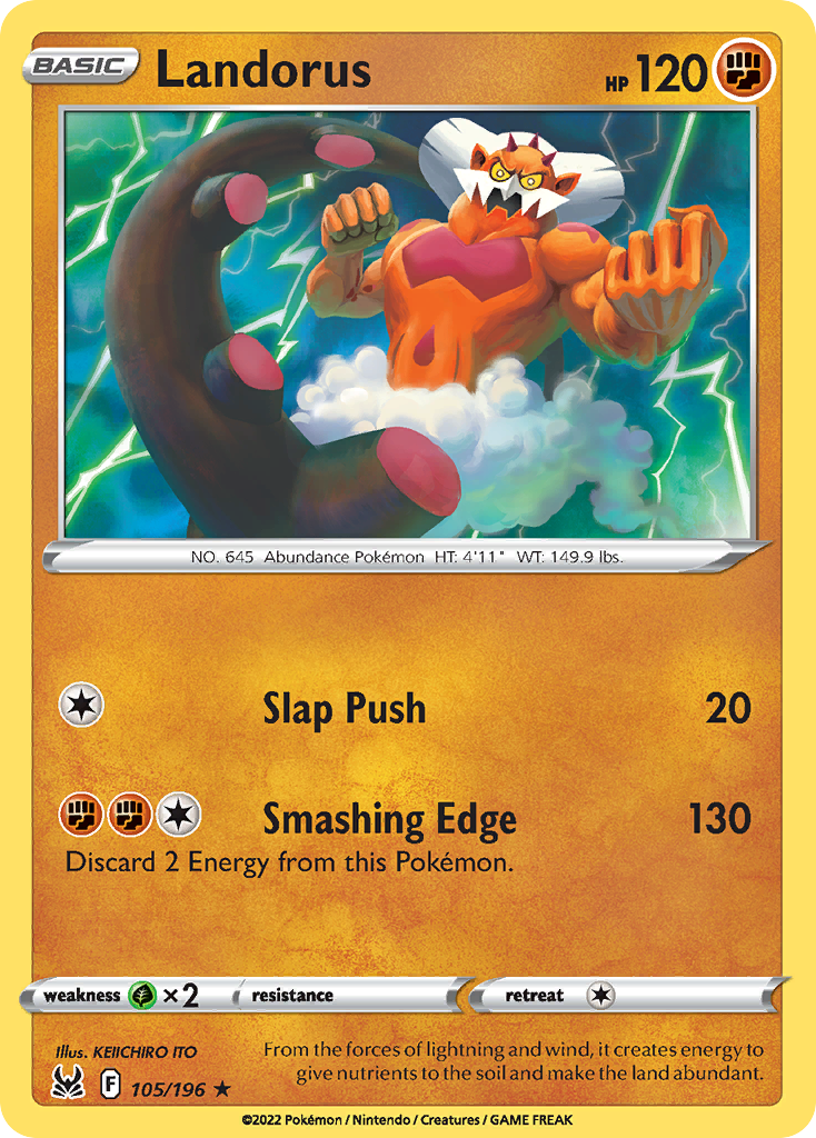 Landorus — illustrated card