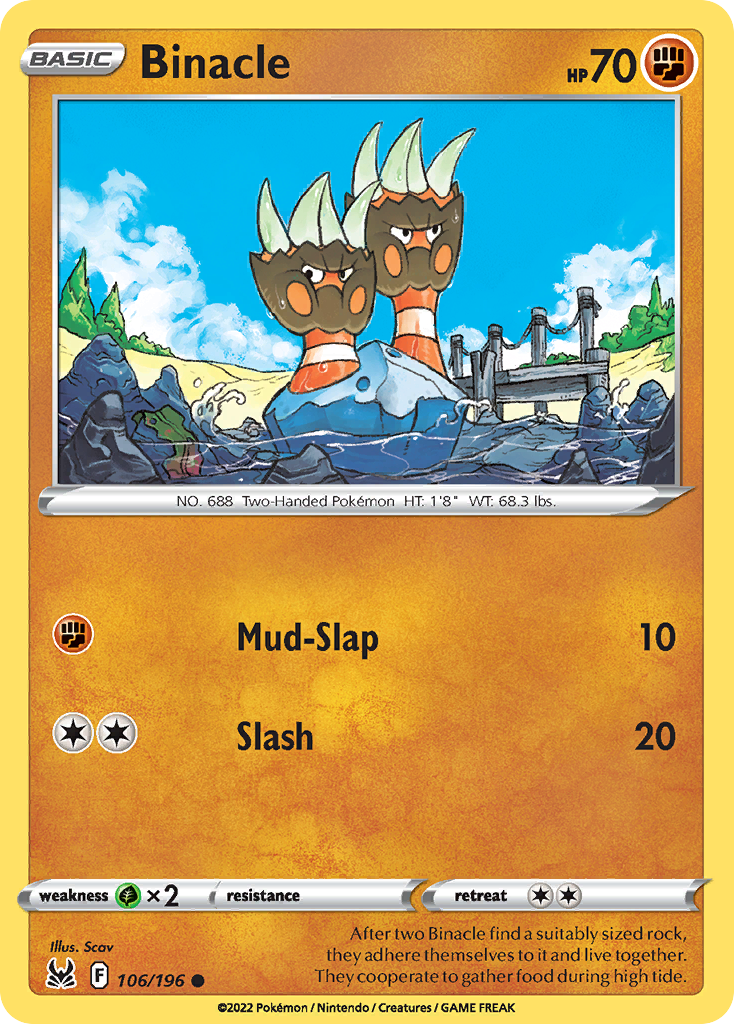 Binacle — illustrated card