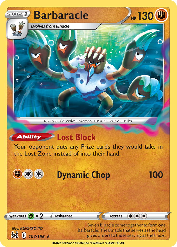 Barbaracle — illustrated card
