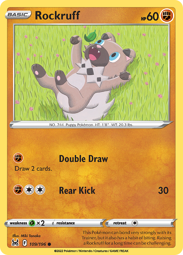 Rockruff — illustrated card
