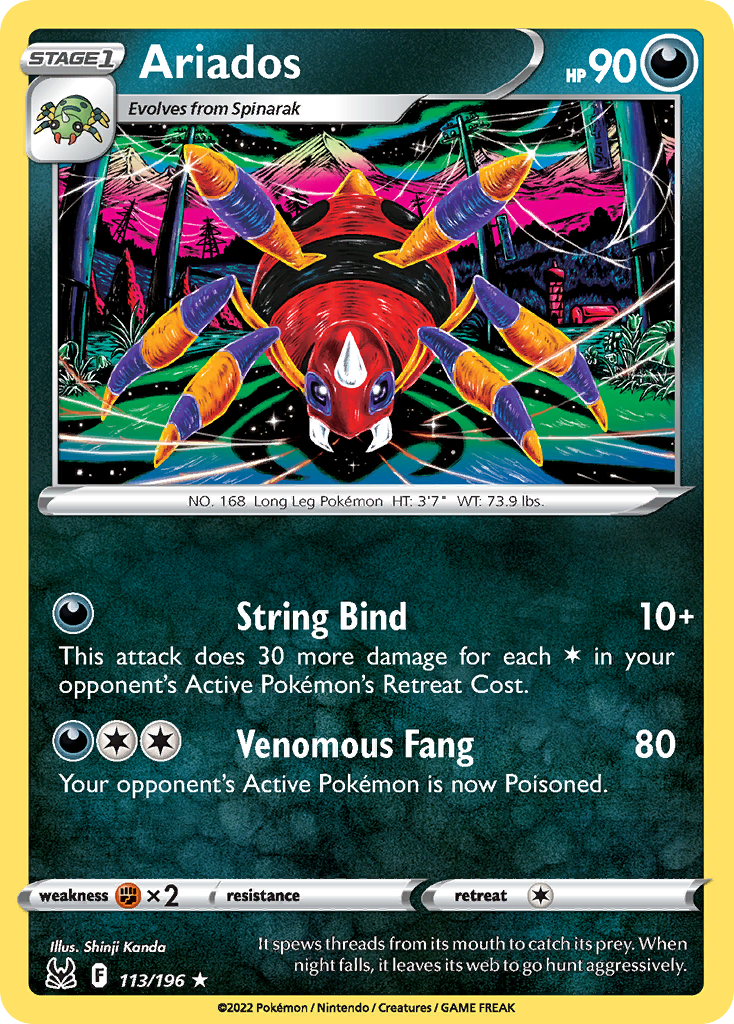 Ariados — illustrated card