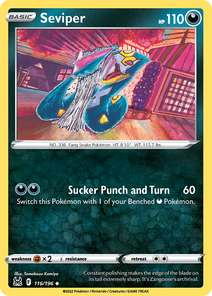 Seviper — illustrated card