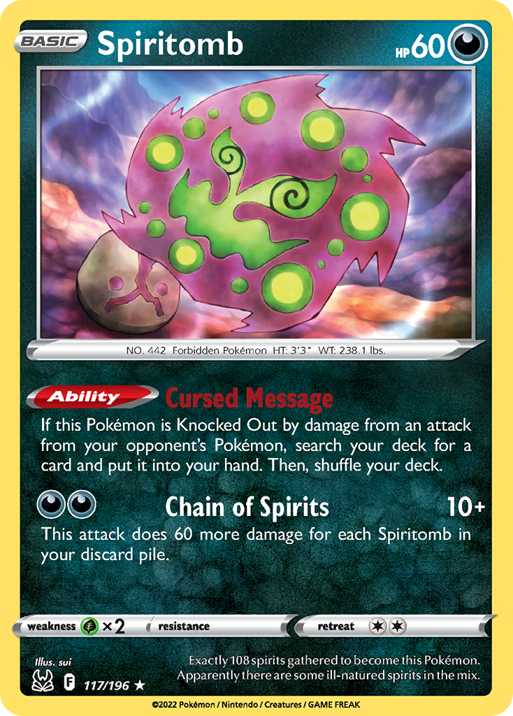 Spiritomb — illustrated card