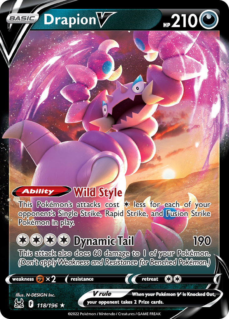 Drapion V — illustrated card