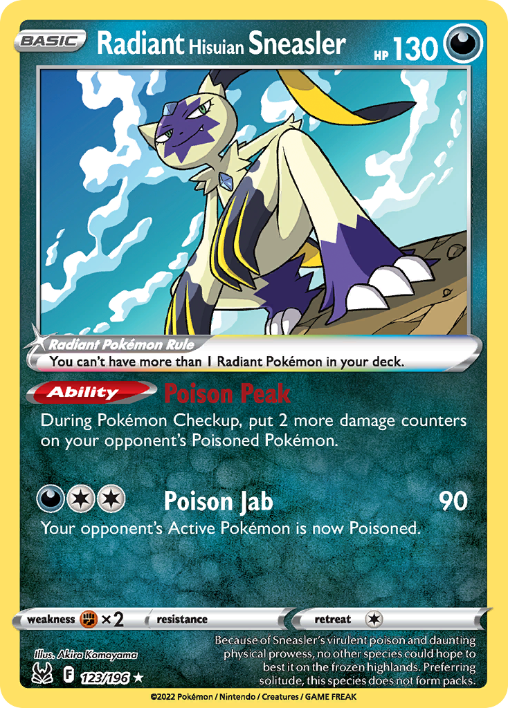 Radiant Hisuian Sneasler — illustrated card