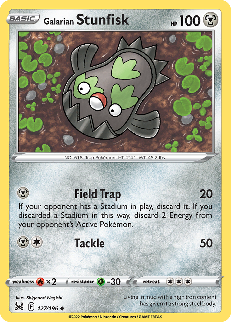 Galarian Stunfisk — illustrated card
