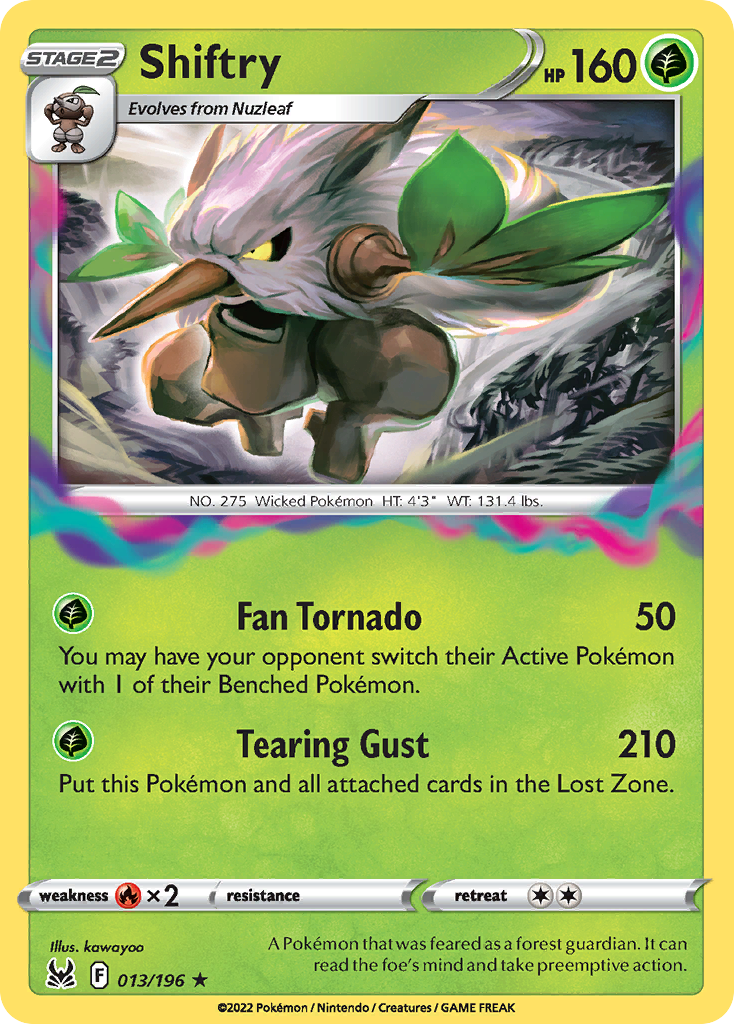 Shiftry — illustrated card