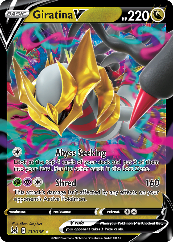 Giratina V — illustrated card