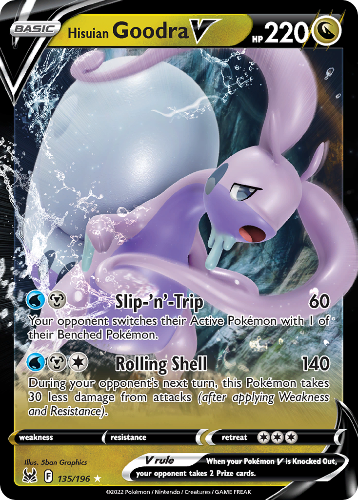 Hisuian Goodra V — illustrated card