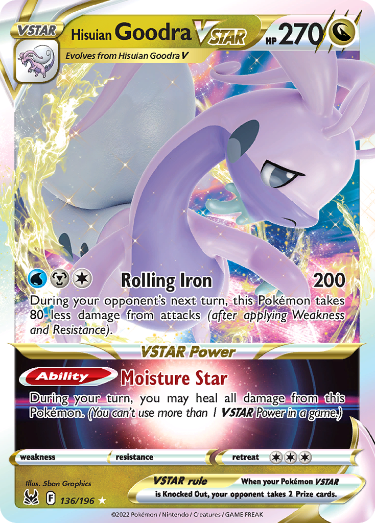 Hisuian Goodra VSTAR — illustrated card