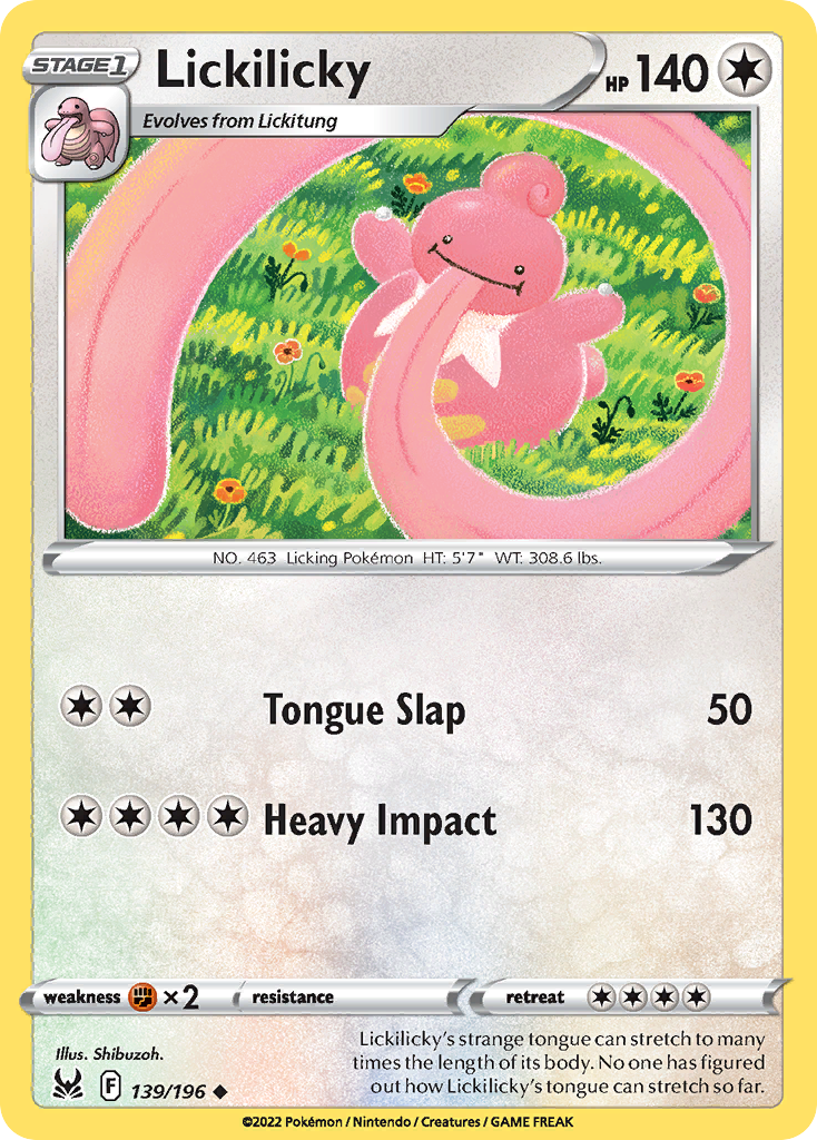 Lickilicky — illustrated card