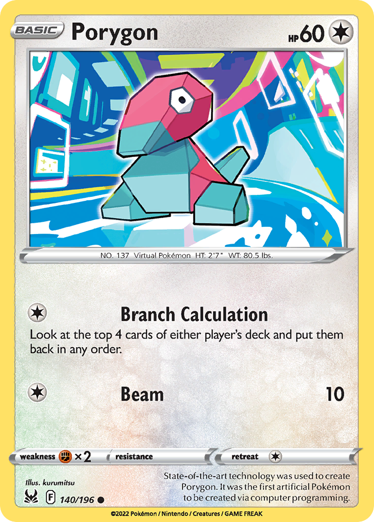 Porygon — illustrated card