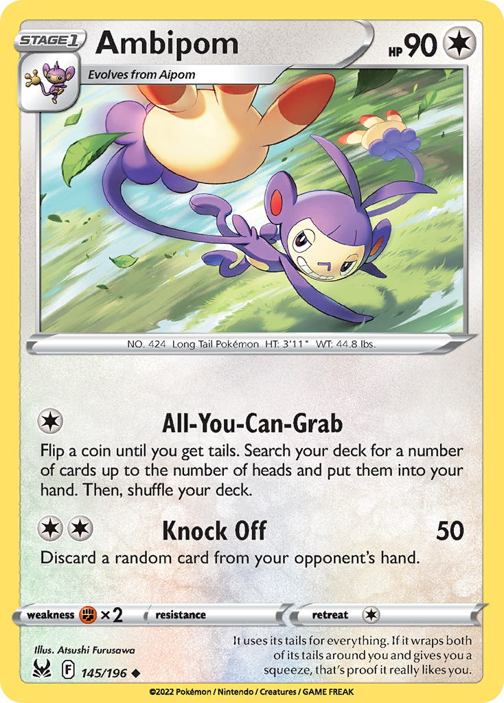 Ambipom — illustrated card