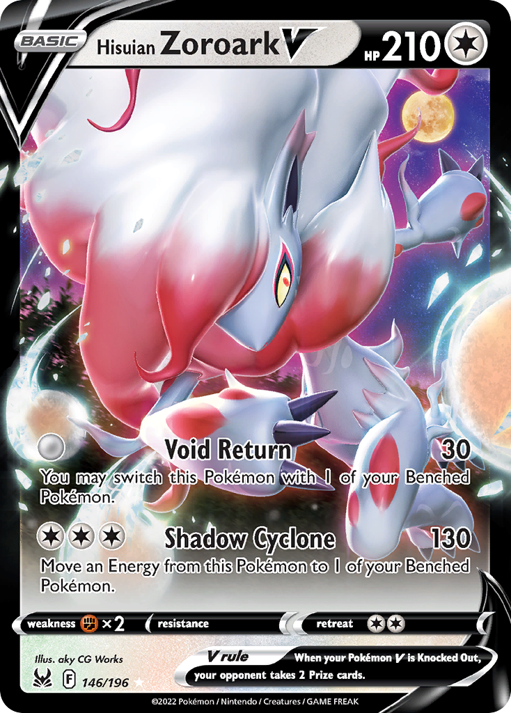 Hisuian Zoroark V — illustrated card