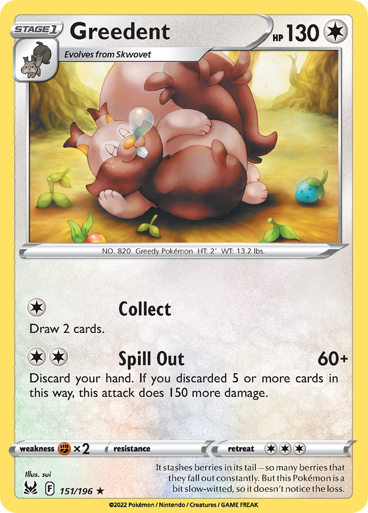 Greedent — illustrated card