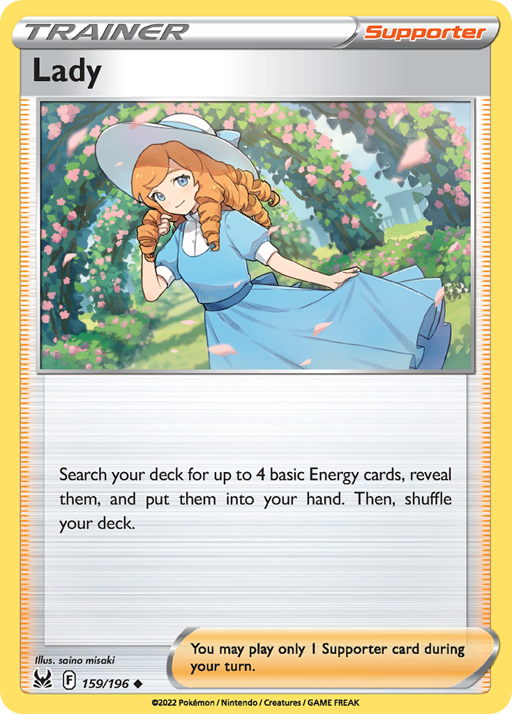 Lady — illustrated card